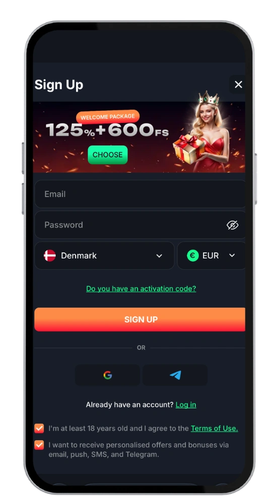 Beef Casino registrering